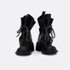 2025 spring new retro babes pile boots women's thick heel thin fashion boots round head height increase versatile Martin boots