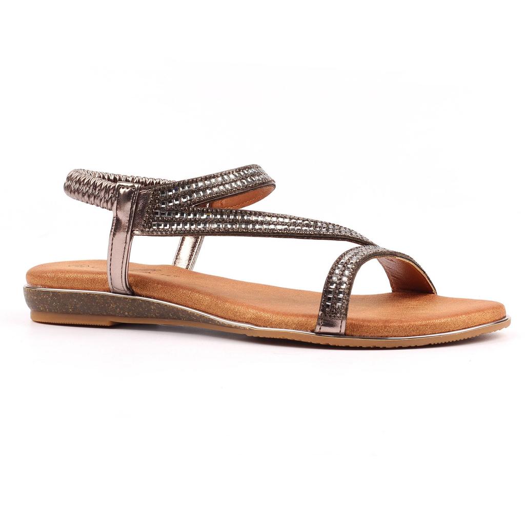 Lunar Damen/Damen Blaise II Zinnfarbene Sandalen