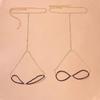 2Pcs/Set Fashion Simple Sexy Rhinestone Leg Chain for Women Double Row Beach Thigh Chain Crystal Bikini Body Jewelry