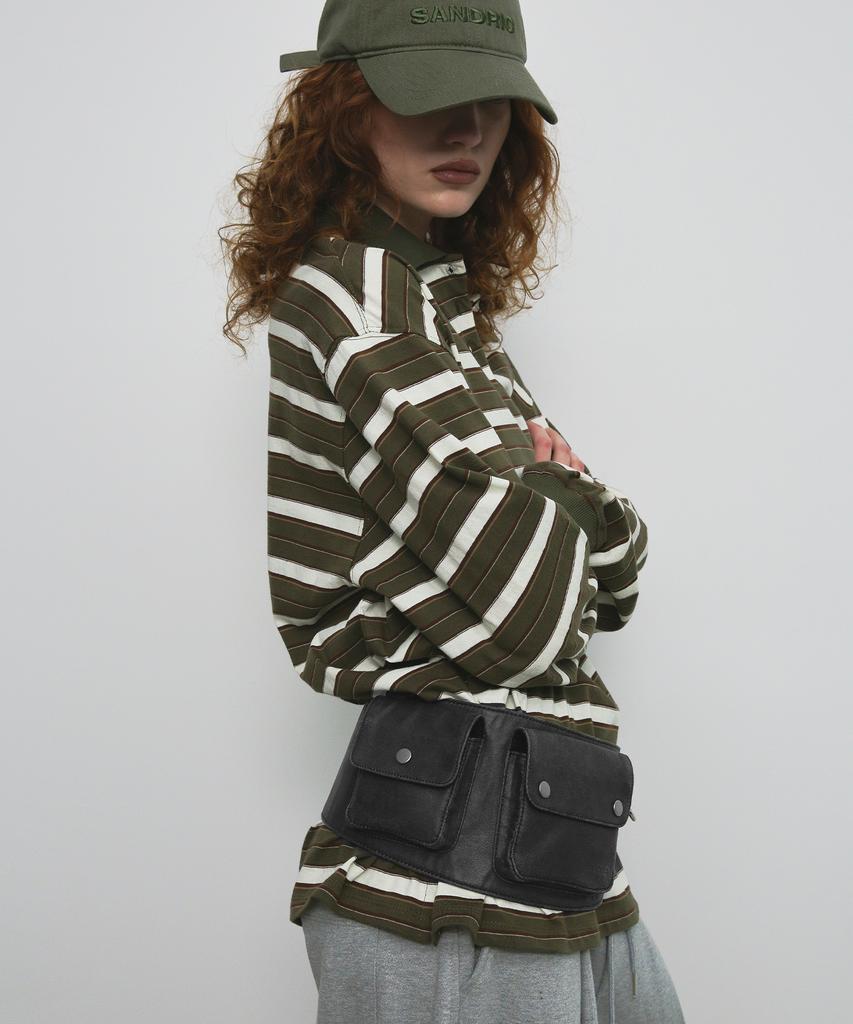 Saendeulig Vintage Washed Belt Bag_Charcoal