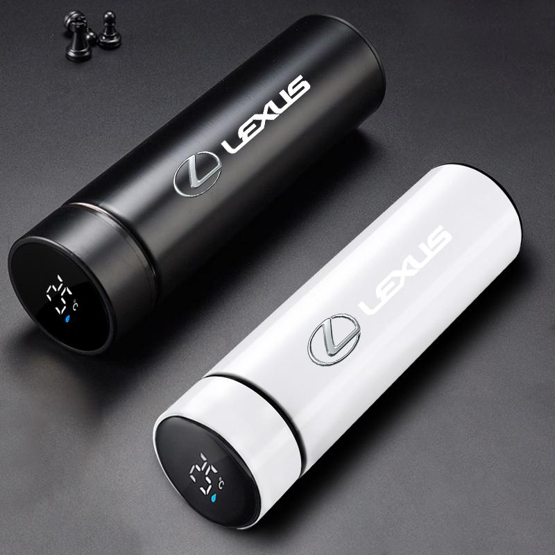 Car Intelligent Thermos Flask Travel Sport Cup For Lexus F-SPORT ES RX NX LS UX LM LX GX LC RZ IS CT GS RC HS SC TX Accessories