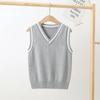 4-15 Years School Kids Knitted Vest Preppy Style Casual All-match Outerwear Waistcoats for Girls Spring Autumn Children Sweater