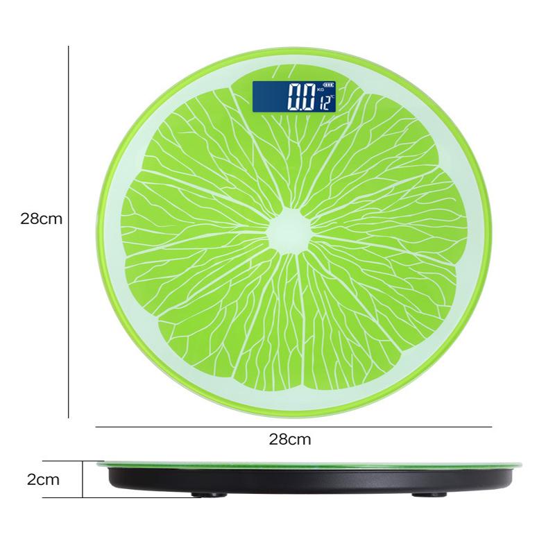 Fruit Pattern Weight Scale For Weighing Body Electronic Household Balance Floor Smart Digital Scales Bathroom Scales
