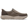 Skechers Slip-Ins Versatile Comfortable Durable Low-Top Casual Shoes Men Sneaker Brown 205803-BRN