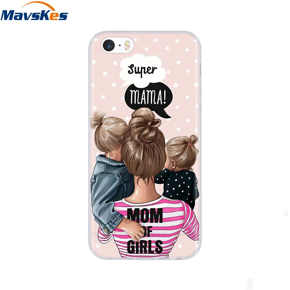 soft tpu case for iPhone 4 4s 5 5s SE 6 6s cute cartoon cat flower fashionable silicone phone case cover full protective coque