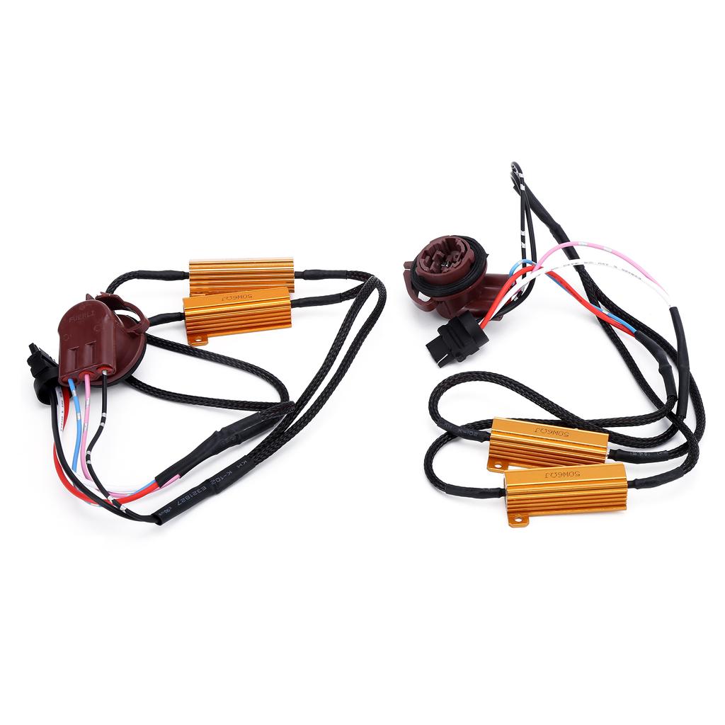 2pcs 3157A LED Decoder 50W Load Resistor Flash Error Free Canceller for Car Headlamp Fog Lamp