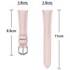 For Huawei Watch GT 5 41mm Watch Band 18mm Slim Genuine Cow Leather Strap with Silver Buckle