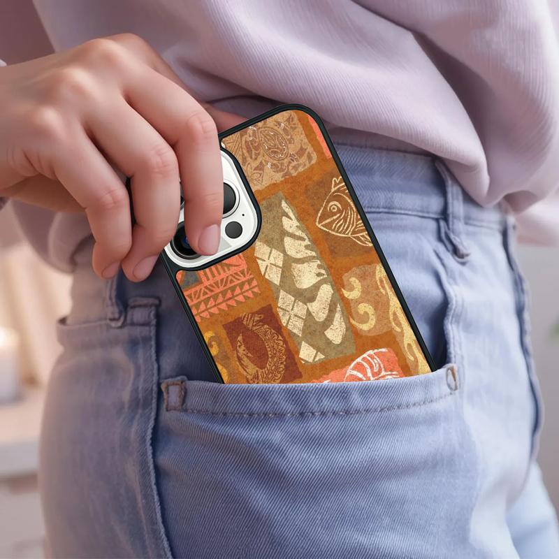 Maori Polynesian Samoan Tribal Phone Case For iPhone 17 Air 15 16e 14 13 Pro Max Coque 12 11 Pro Max PLUS cover