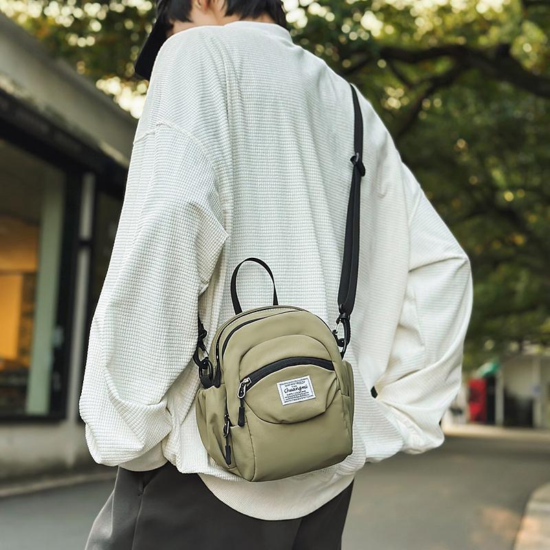 Nylon Bag Men's Multi-Pocket Shoulder Bag Women's Lightweight Crossbody Bag