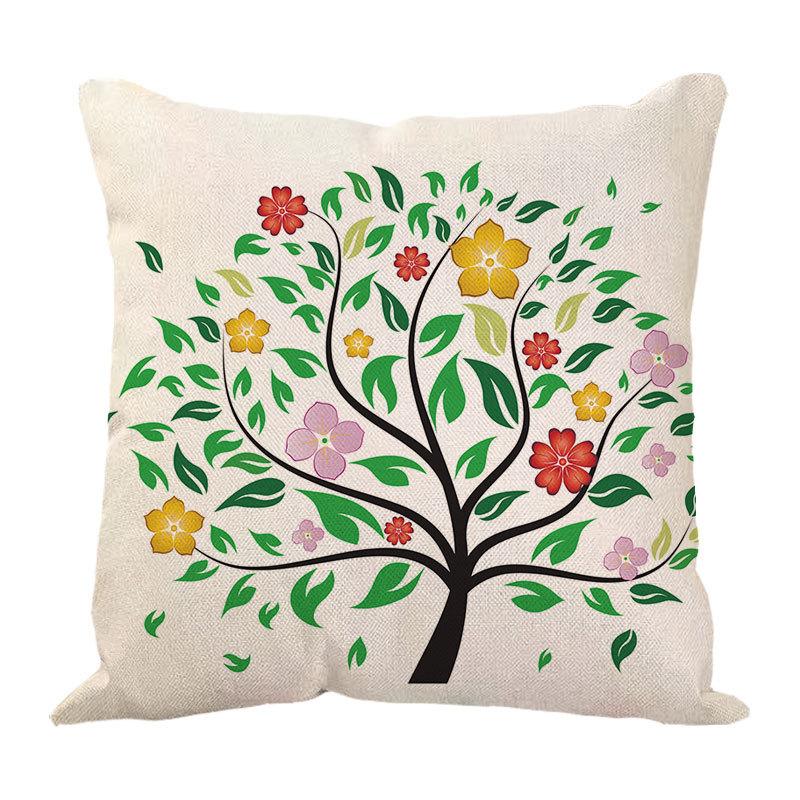 Money Tree Pillow Pillow Case Home Ornament Supplies Nordic Tree Flower Pillow Case Design Sofa Cushion Cushion Cover