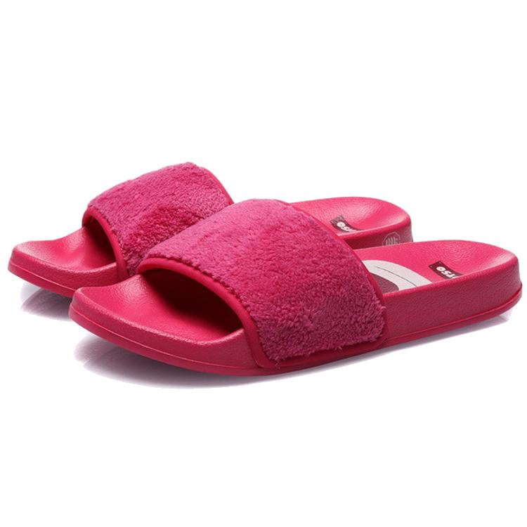 New Disney X LiNing Rubber Sole Slip Resistant Quiet Slide Slippers Women's Pink ABTR008-1