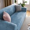 Fundas de Sofá para Sala de Estar Elásticas de Terciopelo Felpa Color Sólido Cubre Sofá Esquinero en Forma de L Funda para Sillón Decoración del Hogar