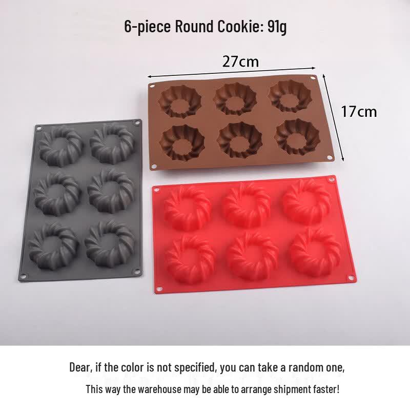 MDNG Lace Round Silicone Baking Molds (Set of 2)