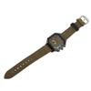 Men Watch Quartz Movement Leather Strap Stylish Retro Wristwatch for Indoor Outdoor Activities