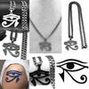 Oko Horusa Starożytny Egipt Symbol Egipski Faraon Ochrona Amulet Talizman Wisiorek Naszyjnik Mężczyźni Kobiety Łańcuszki ze Stali Nierdzewnej Biżuteria Prezenty