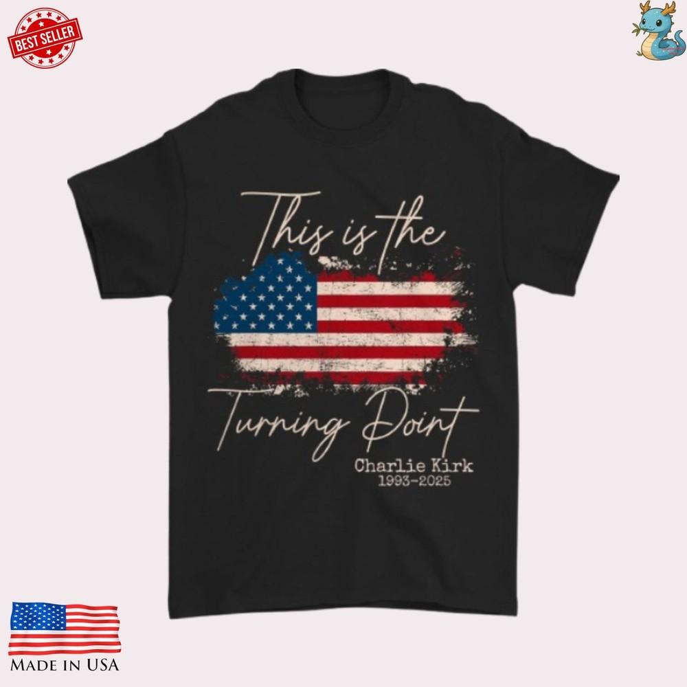 Charlie Kirk Memorial, This is The Turning Point Motivational Unisex T-Shirt Unisex T-Shirt S