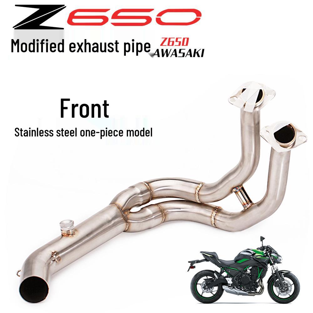 Motorcycle Z650 Full Exhaust System: Front Pipe, Tail Section, Muffler Set