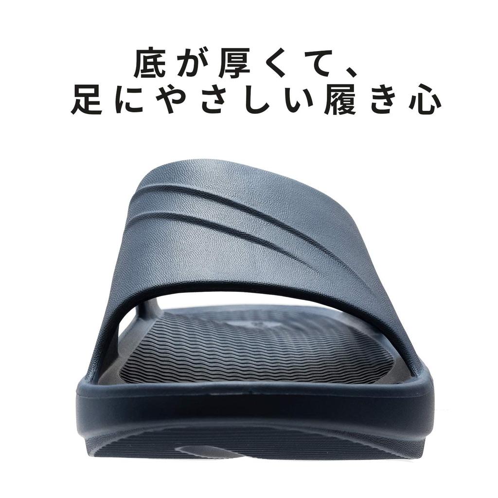 Foot Arch Thick cm [KUROO] Slippers, Sandals, Release, Support, Sole, Unisex, Navy, 26.0~27.5