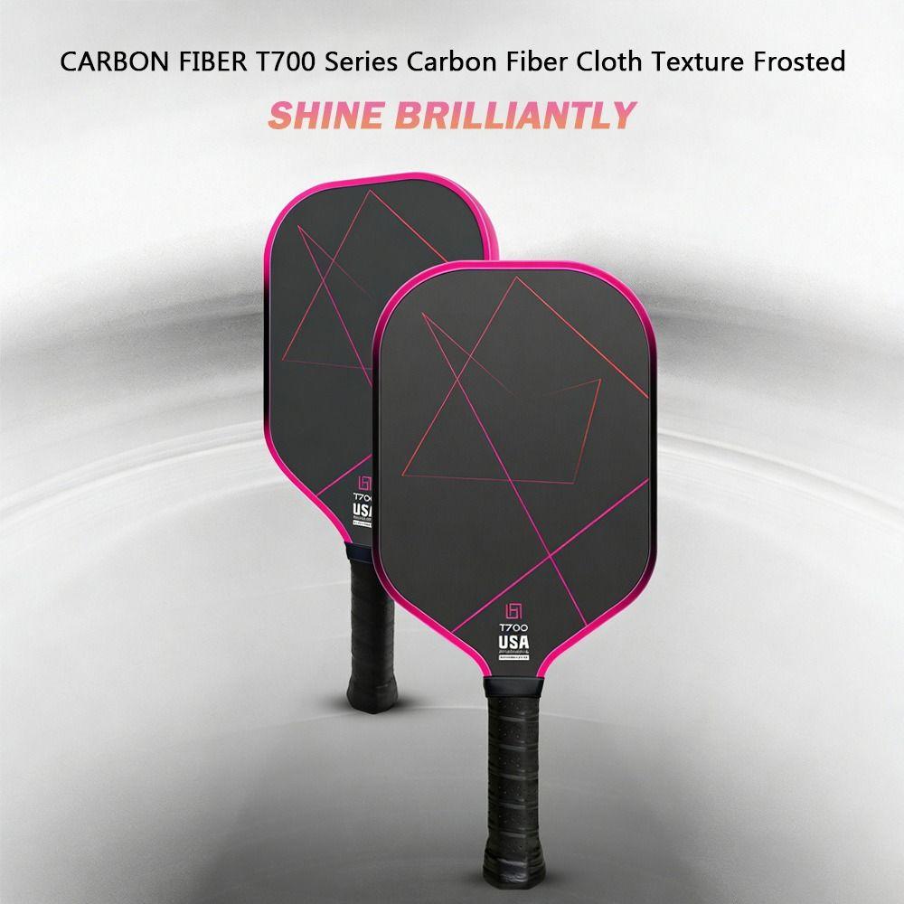 Frosted Surface Pickleball Paddle T700 Carbon Fiber Pickle Ball Paddle  Professional