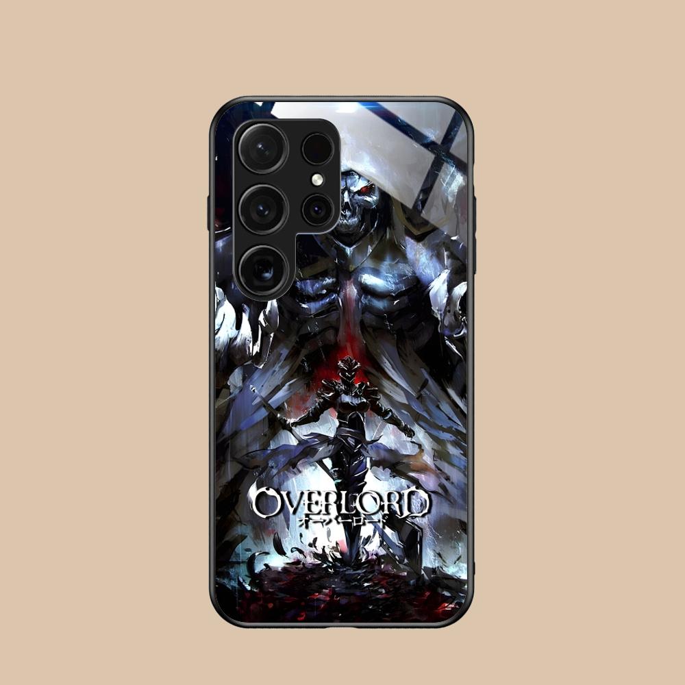 Overlord Ainz Ooal Gown Phone Case for Samsung Galaxy S25 S24 S23 S22 S21 S20 Note20 Plus FE Ultra Glass Colorful Cover Cover