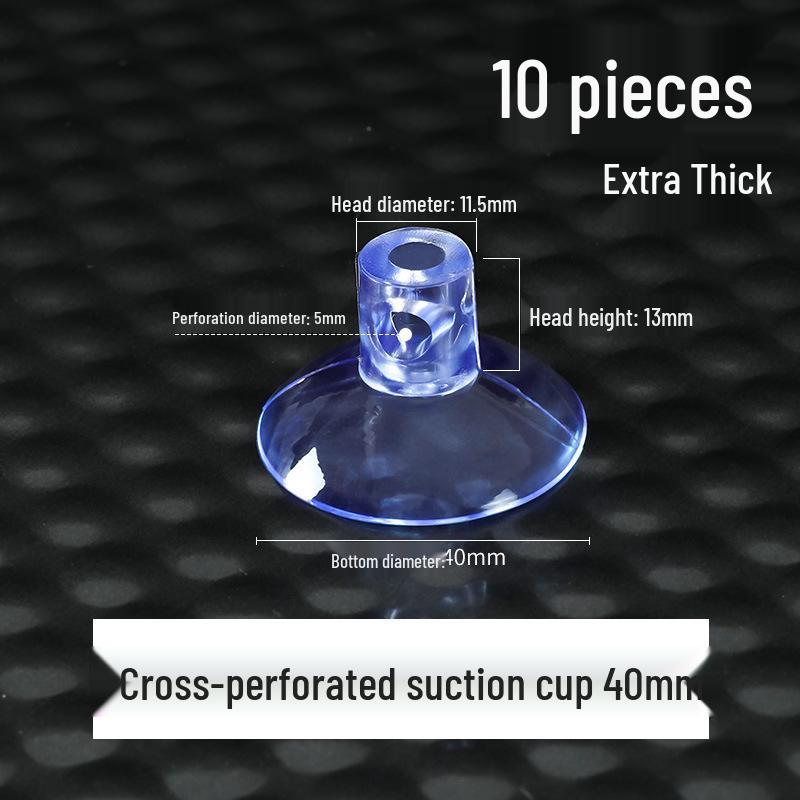 Transparent Glass Suction Hook - Strong Wall & Car Mount for Advertising or Hanging