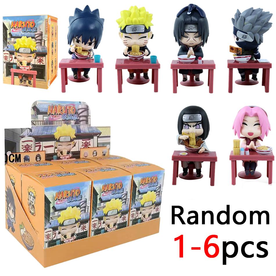 In Stock Naruto Shippuden Ramen Theme Series Blind Box - Chibi Mini PVC Anime Figures - Mystery Sasuke Uchiha and Naruto Toy Beautiful Gifts