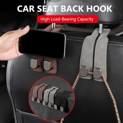 Gancho para respaldo de asiento de coche, herramientas para coche, ganchos dobles para accesorios interiores de coche, organizador de bolsas, soporte con gancho