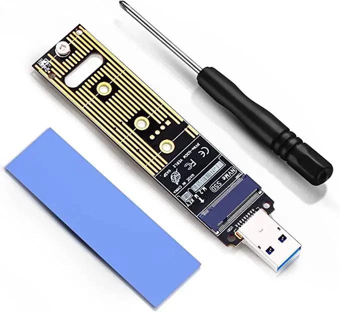 

M.2 NVME SSD to USB 3.1 Adapter PCI-E to USB-A 3.0 Internal Converter Card 10Gbps USB3.1 Gen 2 for Samsung 970 960/For Intel NEW