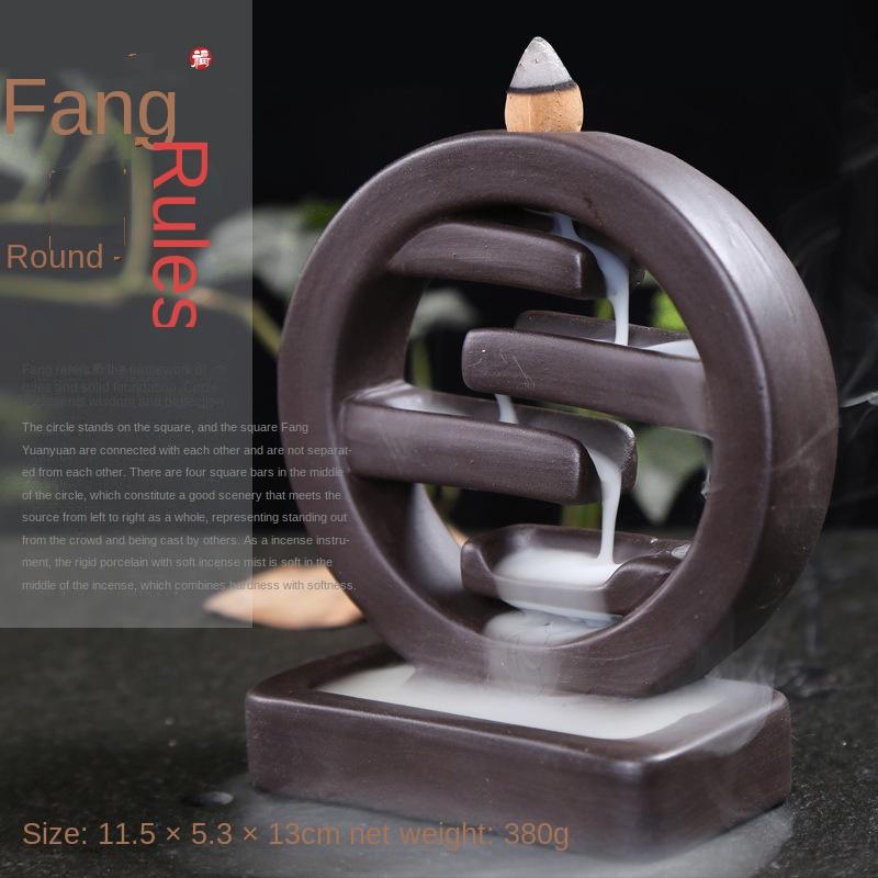Purple Sand Buddhist Incense Burner Creative Ghost Hand Indoor Home Decoration Reverse-flow Incense Burner Statue Sculpture Gift