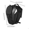 Motorcycle Tail Bag Expandable Rear Seat Aerodynamic for Motorcyclists, Riders, Daily