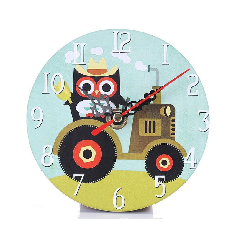 

13cm New Vintage Style Non-ticking Silent Antique Wood Wall Clock For Home Kitchen Office Decoration Wall Clocks Fashion Design