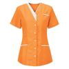 Women's Uniform Quick-drying Fabric Solid Color V-neck Short-sleeved Uniform