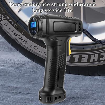 120W Portable Air Compressor, Wireless/Wired Tire Inflator Pump for Car, Bicycle, Motorcycle & Balls, Fast Handheld Air Pump