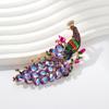 Elegant, Luxurious and High-end Heavy-duty Peacock Brooch
