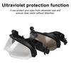 Tactical Helmet Flip Goggles Adjustable Windproof Sand-proof Breathable Men Women Outdoor Cycling Half Face Guard Anti-Fog Goggles