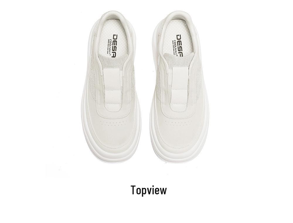 Desai Men's Breathable Slip-On Casual Summer Shoes - No-Tie, Comfortable, Fashionable