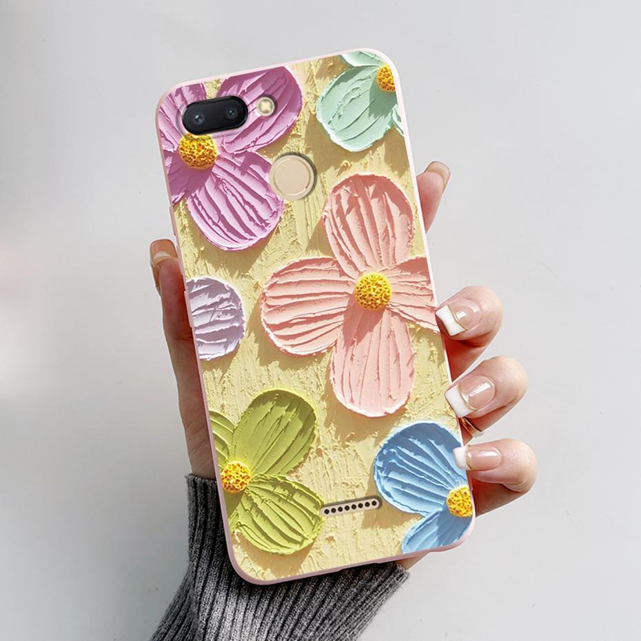 For Xiaomi Redmi 6 Case Redmi 6A Cute Cartoon Frog Back Cover Silicone Soft Phone Case For Xiaomi Redmi 6 6A Redmi6 Coque Bumper