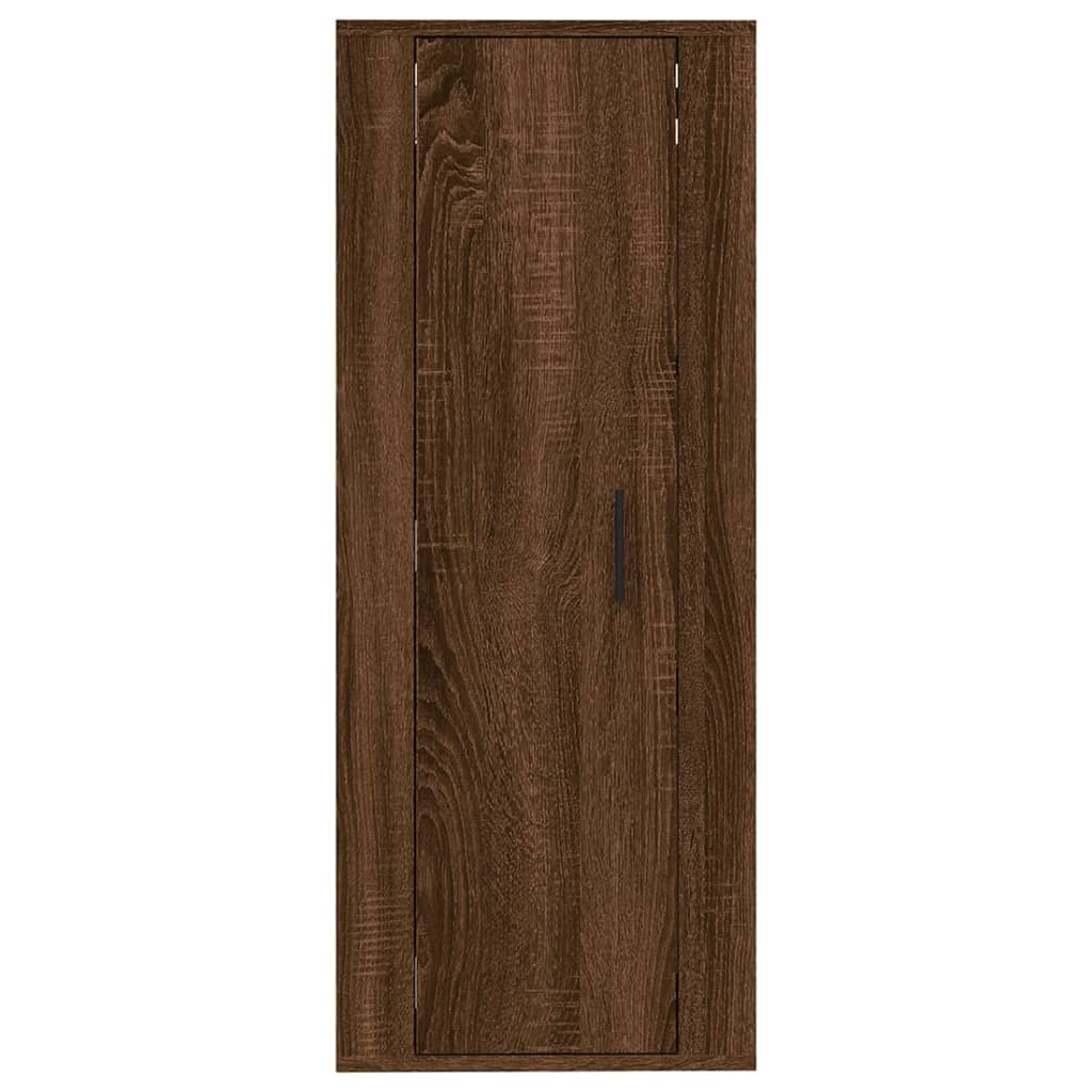 TV Wall Cabinet Brown Oak Effect 40 X 34.5 X 100 Cm