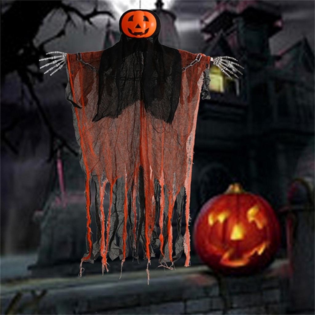 Hanging Grim Reapers Halloween Decorations Horror Pupmkin  Skeleton Hanger Scary Hanging Ghosts Props For Indoor Outdoor