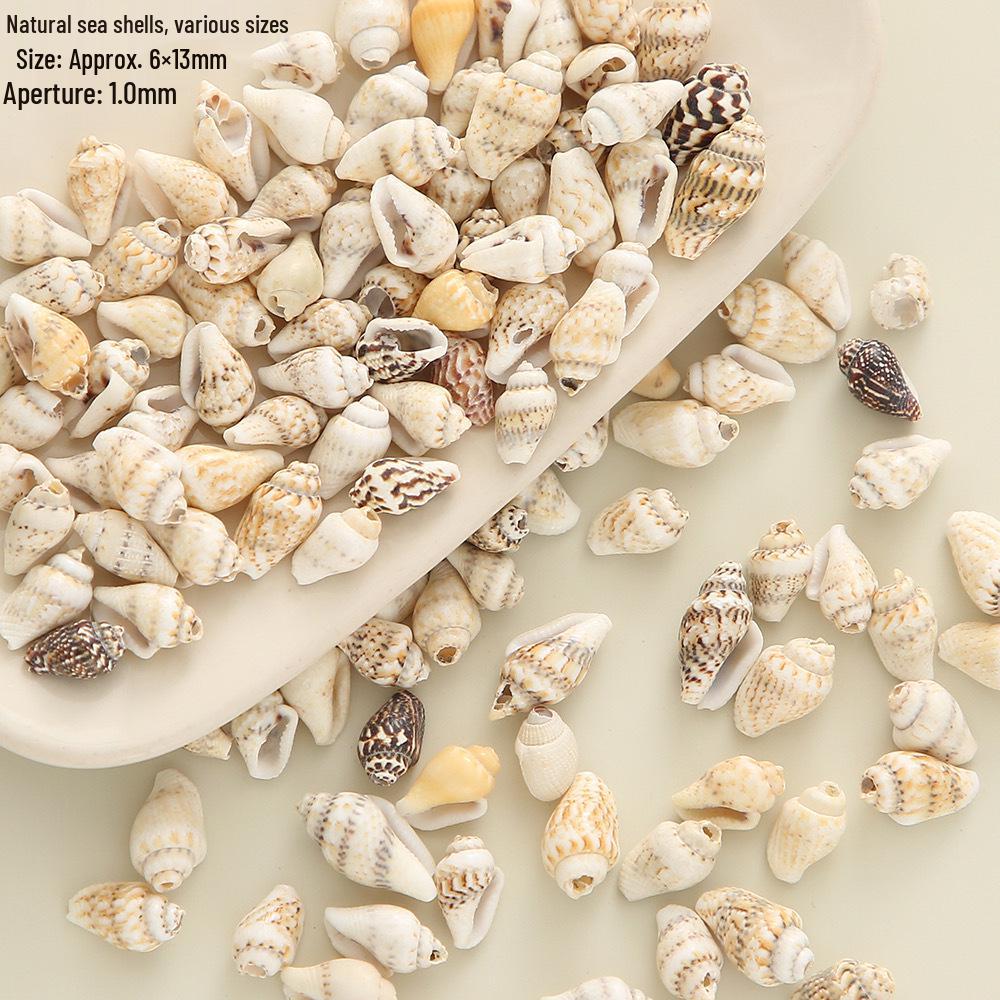 Hand-Drilled Natural Seashell Conch Pendant for DIY Jewelry: Bracelets, Necklaces, Earrings