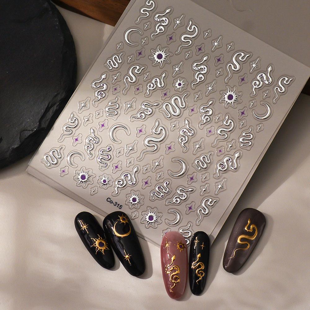 3D Starfish Goldfish Jelly Stickers for Nails, Phones, iPads & Planners