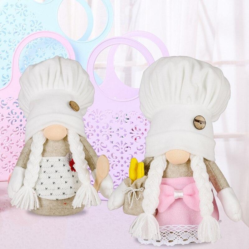 White Chef Hat Rudolph Ornament