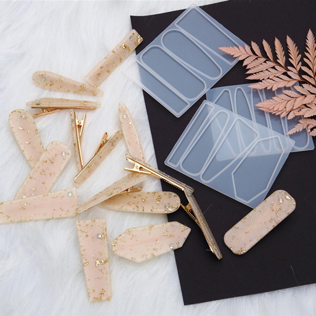 Hairpin Making Hair Clip Silicone Molds Jewelry Molds for Epoxy Resin Jewelry