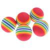 Colorful 35MM EVA Rainbow Ball: Silent, Elastic Cat Toy for Self-Play