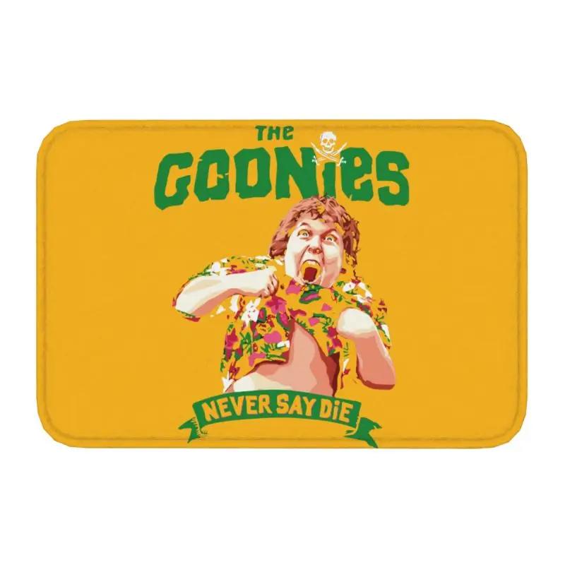 The Goonies Logo Doormat Non-Slip Entrance Kitchen Door Floor Mats Never Say Die Sloth Chunk Fratelli Skull Pirate  Carpet Rug