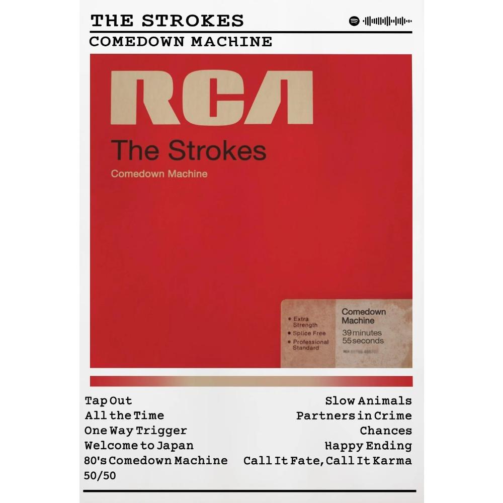 American Famous Rock Band The Strokes Posters Rock Music Album Prints Canvas Painting Wall Art Pictures Home Bedroom Club Decor