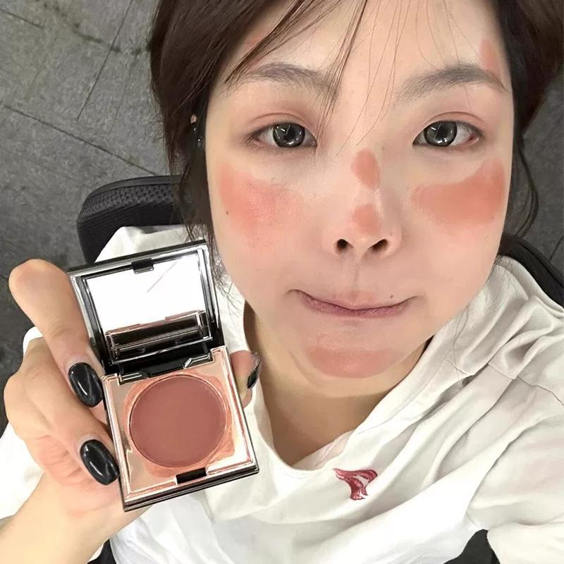Naked Beauty Forever! Lip and Cheek Dual-Use Blush Cream, Airy Lipstick, Eyeshadow, and Contouring 3-in-1 Multi-Use Cream Le Kui