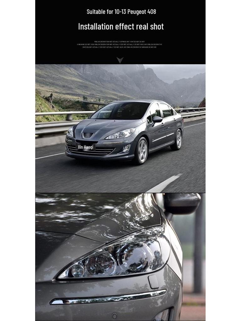 Kompatible Scheinwerferlinsenabdeckung für Peugeot 408 (Modelle 2010-2013)