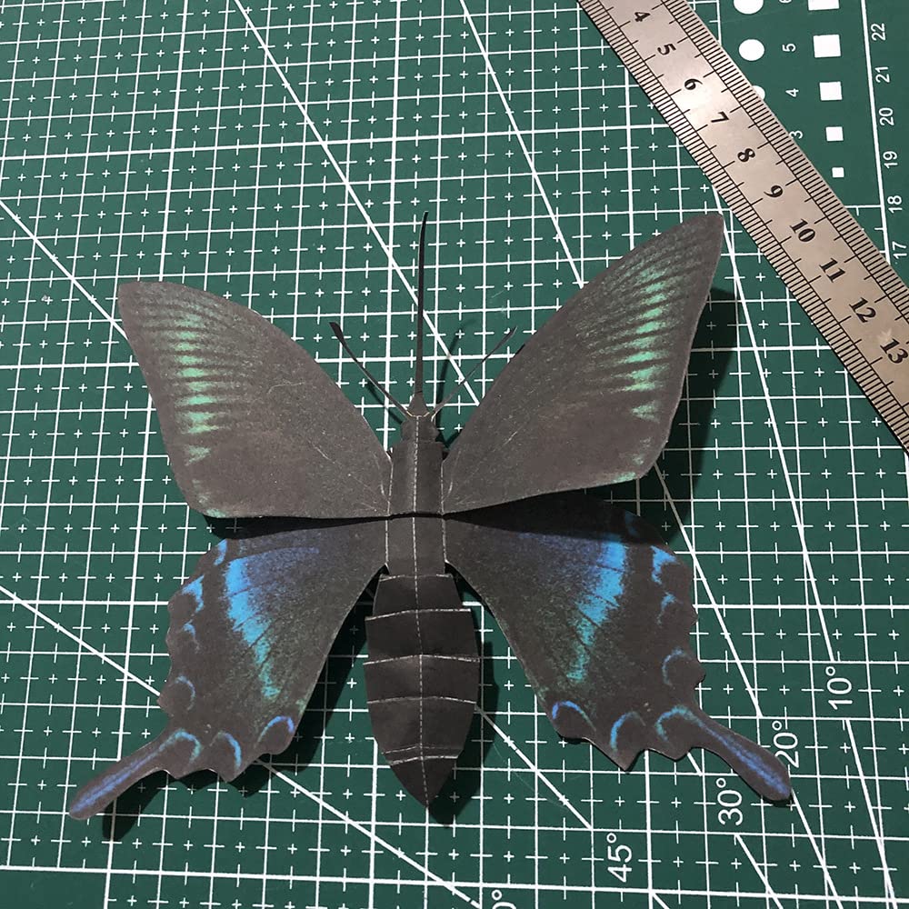 3D Assembly Papercraft Insect Model Set of 6 Stag Praying (Beetle, Beetle, Mantis, Butterfly, Dragonfly, Grasshopper)