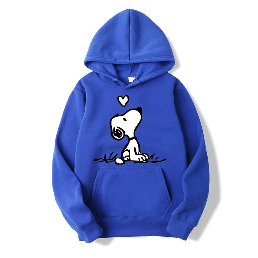 American Cartoon Comics Snoopy Hoodie Women Man Pullover Tops Spring Autumn Men 2024 New Casual Couple Sweatshirt Clothing
